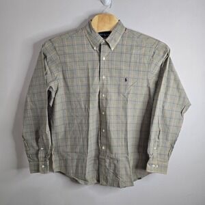 Ralph Lauren Classic Fit Plaid Button Down Shirt 17 1/2‎ 34/35 Tall